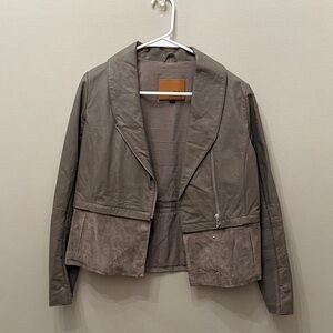 Emu Women's Taupe Leather Jacket